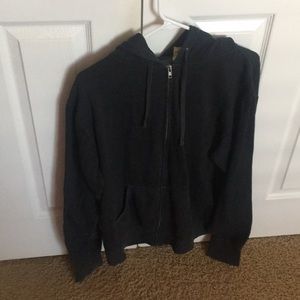 Unisex Charcoal Grey Zip-Up Jacket (size L)